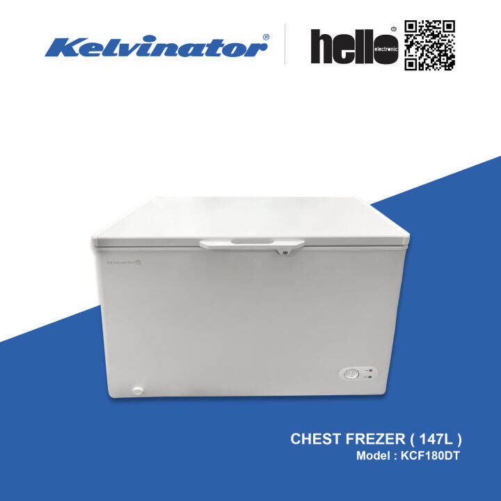 Kelvinator Chest Freezer (147L ) KCF180DT Lazada