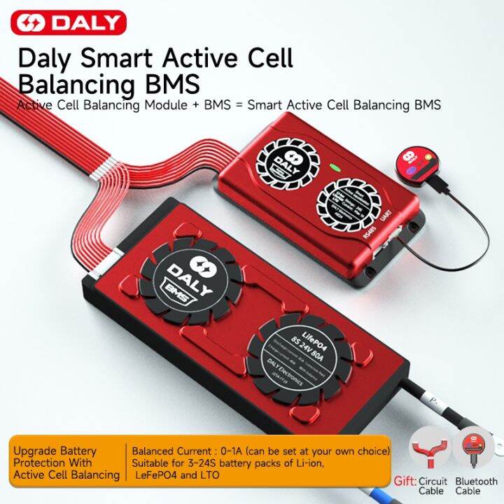 Daly Hardware BMS+ Smart Active Balancer with Bluetooth 1A Current 4S ...