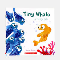 English original picture book tiny whale childrens English Enlightenment picture book bedtime picture story book friendship, courage and lie theme parent-child reading books paperback large format color painting Xuele Publishing House