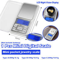 Electronic Digital Pocket Scale Gram Precision Mini Jewelry Weighing Scale Balance with LCD Display for Kitchen Tools