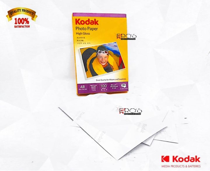 Kodak Photo Paper 4R 180gsm 100s