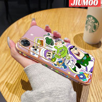 เคส JIUMOO สำหรับ OPPO Reno 8T 4G Reno 8T 5G เคส A1 Pro 5G พร้อมเคสโทรศัพท์กันกระแทกลายการ์ตูนมอนสเตอร์เคสขอบด้านข้างทรงสี่เหลี่ยมนุ่มหรูหราเคสปกป้องกล้องหลังเต็มรูปแบบ