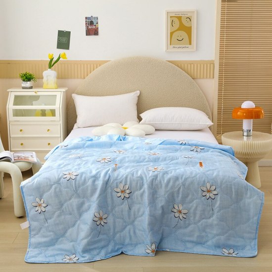 Mùa hè 2023 chăn bông tóc giả mỏng điều hòa comforter mềm mại thoáng khí - ảnh sản phẩm 13