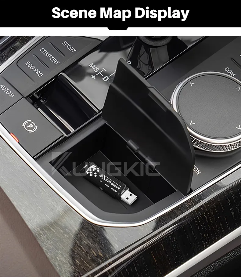 Fim Carro console central da shift de engrenagem da caixa de armazenamento  de modificação para a bmw 2 3 4 x3 x4 x5 x6 x7 série f40 g20-g26 g01 g02  g05 g06