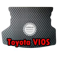 [คลังสินค้าพร้อม] Factory Outlet สำหรับ Toyota Vios Trunk Mats Gen 1 2 3 Antiskid Car Cargo PU Leather