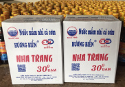 2 thùng nước Mắm cá cơm Nha Trang loại 30 độ đạm 12 chai x 500ml 6 lít lh