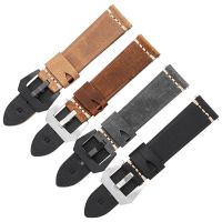 ▶★◀ Suitable for mens genuine leather watch strap crazy horse leather watch strap fashionable first-layer cowhide leather quick-release bracelet suitable for Panerai Huawei watch