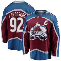 ☊✴♈ g40349011chao 037A Qy NHL Colorado Avalanche Jersey Landeskog Hockey เสื้อยืด แขนยาว พลัสไซซ์