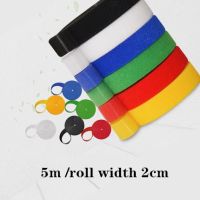 5 meters / roll tape nylon cable ties width 2 cm cable management cable ties 6 colors to choose for DIY