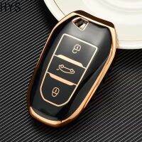 โครงเปลือกนอกเคส Kunci Remote Mobil TPU ใหม่ HYS สำหรับ Peugeot 308 408 508 2008 3008 4008 5008 Citroen C4 C6 C3-XR ปิกัสโซ่ DS3 DS4 DS5