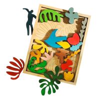 Wooden Montessori Puzzles Childrens Educational Toys Puzzle Shape Recognition Matching Set Enlightenment Toys Wooden Toys