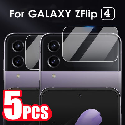 สำหรับ S Amsung G Alaxy Z พลิก4 5กรัมกระจกป้องกันบน ZFlip4 Flip4กลับเต็มฝาครอบป้องกันหน้าจอกล้องเลนส์ปกภาพยนตร์