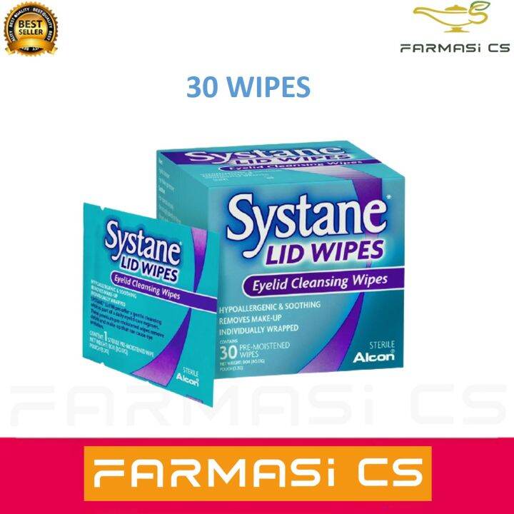 Systane LID WIPES Eyelid Cleansing Wipes 30 wipes EXP12/2025 [1 BOX