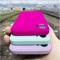 【CC】 Original Silicone iPhone 14 13 12 XS X XR 7 8 2020 Shockpoof Pink Cover funda