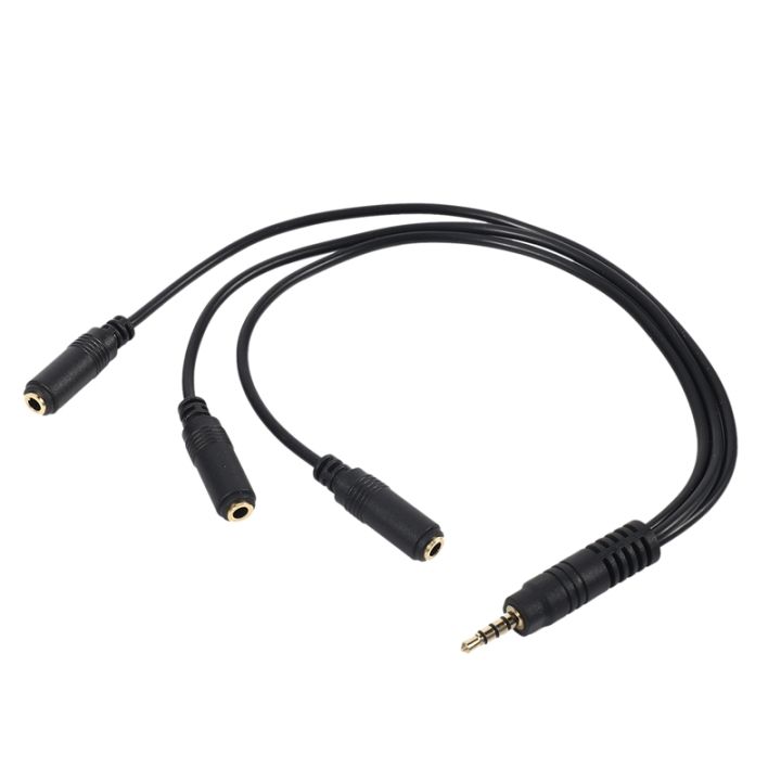 3.5mm Stereo Audio Splitter Cable Gold Plated 3.5mm (1/8 inch) TRRS ...