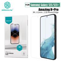 Nillkin สำหรับ Samsung Galaxy S23 S23กระจกเทมเปอร์ H PRO 2.5D ป้องกันการระเบิด0.2มม. ปกป้องหน้าจอ S23บวก