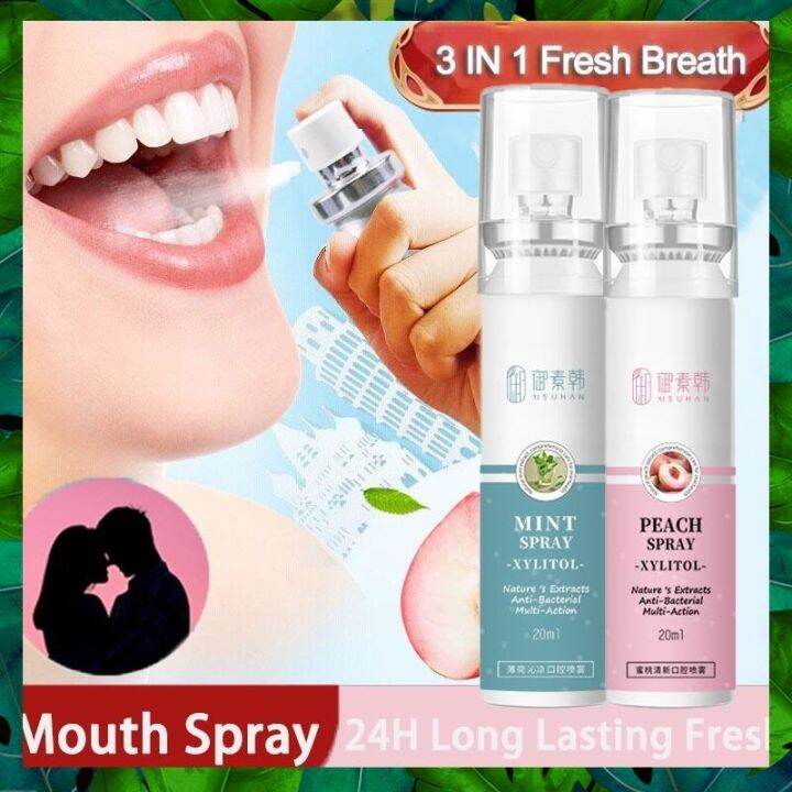 SENLOVE 20ML Mouth Spray Fresh Fruity Breath Freshener Mini Mouth Spray