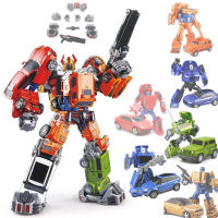 Transformation Car TW Team Deformation Robot ABS Aurora Grind Rod Trace Robot ของเล่นเด็กของขวัญเด็ก WJ J8001