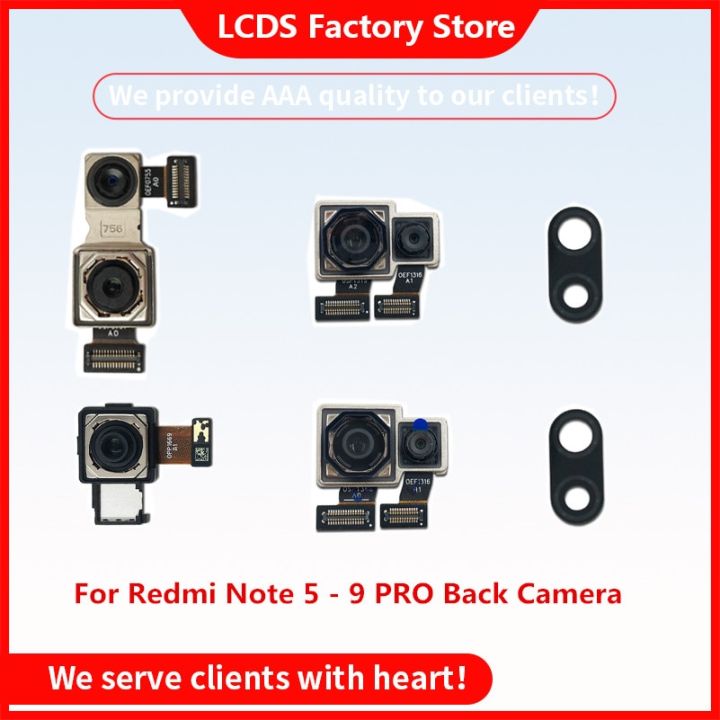 【❉HOT SALE❉】 nang20403736363 กล้องสำหรับ Xiaomi Redmi Note 5 6 7 8 9 Pro กล้องด้านหลังเลนส์หลักสายเคเบิลงอได้อะไหล่กล้องสำหรับ Redmi หมายเหตุ9S 8 Pro