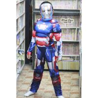 BAB ชุดของขวัญเด็กแรกเกิด ราคาขายส่ง◑۞พร้อมส่ง Cosplay Iron Patriot รวมหน้ากาก ชุดแฟนซีเด็ก ชุดฮีโร่ ชุดไอรอนแมน มีกล้าม ชุดซุปเปอร์ฮีโร่ ชุดของขวัญเด็กอ่อน เซ็ตเด็กแรกเกิด