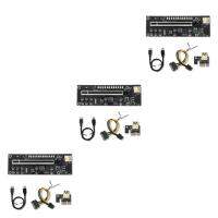 การ์ดจอ LED 1/2/3 PCI-E การ์ดจอแบบขยายได้8ตัวเก็บประจุแบบ Solid-State 6พิน4พินอะแดปเตอร์แบบพกพาขยายพร้อมหัวเข็มขัดแบบที่1