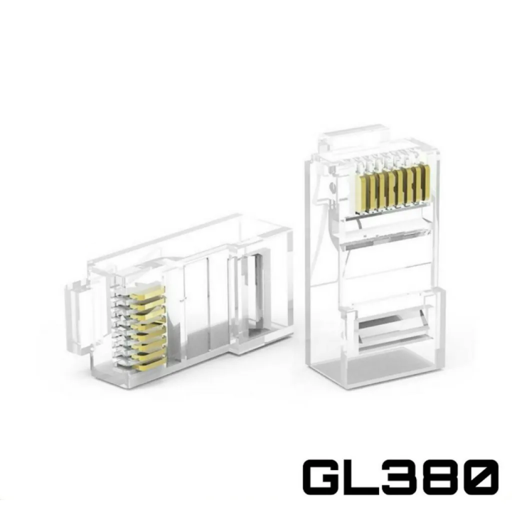 glink-jack-gl380-rj45-cat5-100-pcs-pack-หัวสายแลน-1แพ็ค-100-ชิ้น-ของแท้