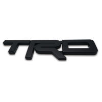 Logo โลโก้  TRD  size L สูง 7.5 เซน ใส่ โตโยต้า ไฮลัค รีโว่ ร้อคโค่ สีดำ สำหรับ โตโยต้า Toyota Hilux Revo, Rocco ปี 2014-2018