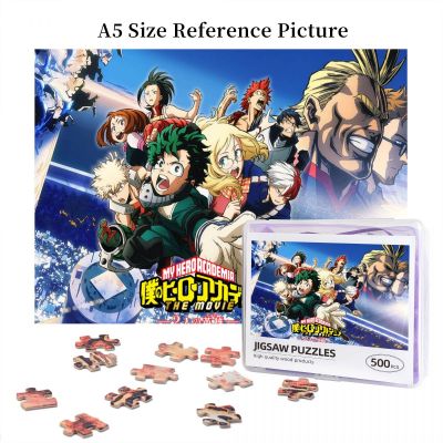 My Hero Academia Wooden Jigsaw Puzzle 500 Pieces Educational Toy Painting Art Decor Decompression toys 500pcs