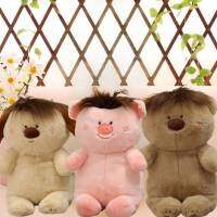 Toy Hairstyle Hilarious Plush Dog Pig Bear Super Soft Gift Decorations Pillow