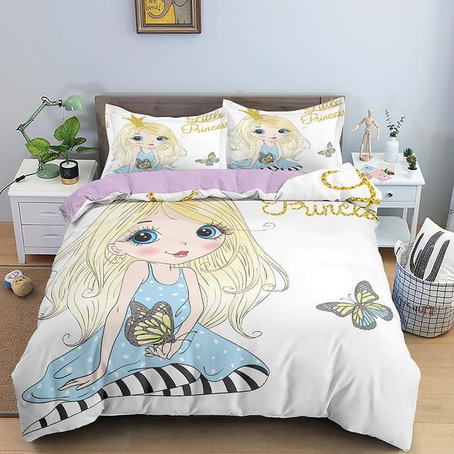cartoon-bedding-set-for-baby-kids-children-crib-danceing-girl-duvet-cover-set-pillowcase-edredones-ni-os-princess-quilt-cover