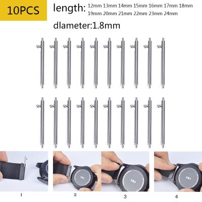 20MM 22MM 10PCS 1.8mm Diameter Watch Pin Pepair Tools &amp; Kits Quick Release Watch Strap spring Bars Pins 24mm 18MM 23MM 16MM 19MM Cable Management