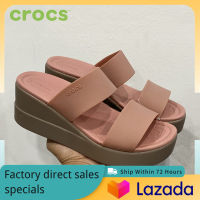 （Genuine Special）CROCS Brooklyn LiteRide Womens Sports Sandals Slippers Flip Flops รองเท้าส้นสูงผู้หญิง รองเท้าผ้าใบ รองเท้าแตะ The Same Style In The Store