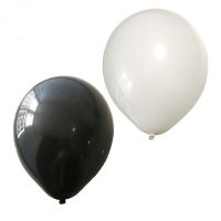 2050pcs 12inch White Black Transparent Latex Balloons