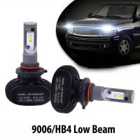 2PC 9006 HB4 6000K 80W 8000LM ไฟหน้ารถมอเตอร์ไซค์แบบ LED หลอดไฟสำหรับ GMC Sierra 1500 99-06 Low Beam