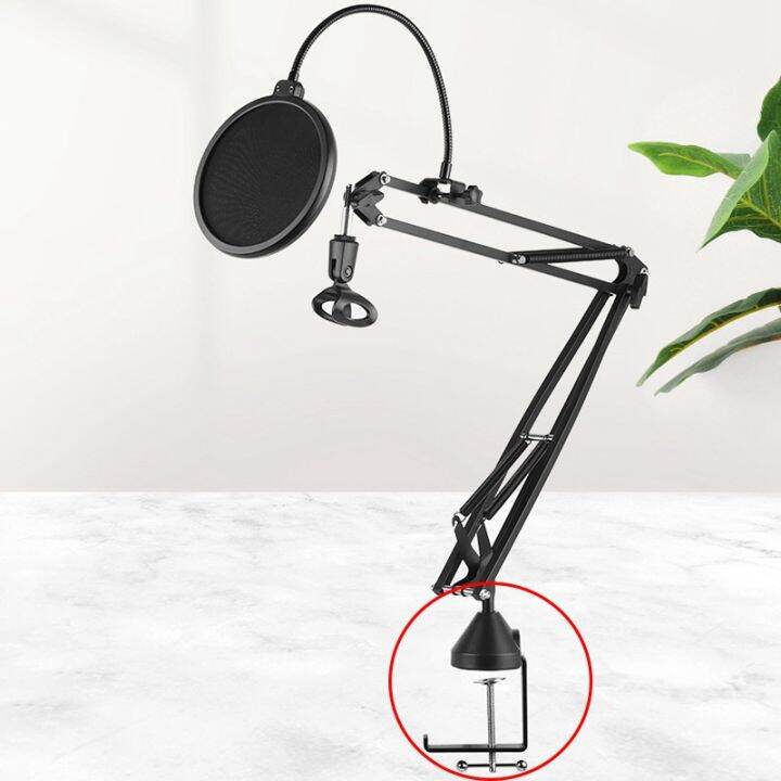 heavy-duty-metal-table-mounting-clamp-cantilever-bracket-clamp-for-microphone-suspension-boom-scissor-arm-stand-holder