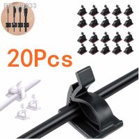 20 Pcs Cable Clips Self Adhesive Cord Management Black Wire Holder Organizer Clamp Self-adhesive Car Wire Clip Accessories