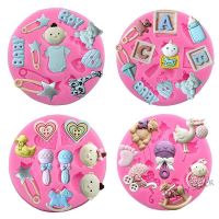 【Ready Stock】 ✔﹉ C14 Silicone Baby Shower Party Fondant Mold for Cake Decorating Silicone Mold Fondant Cake Sugar Craft Moulds Tools