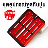 ชุดขูดหินปูน 5ชิ้น ขูดหินปูน ที่ขูดหินปูด 5 Pcs/Set  ทำความสะอาดฟัน