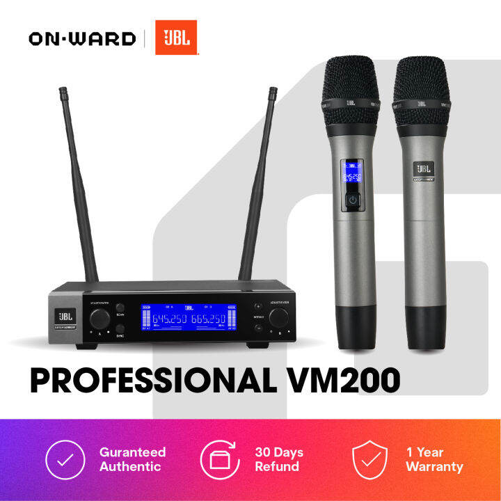 JBL Professional VM200 DualChannel Wireless Microphone System Lazada PH