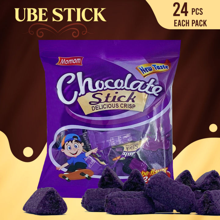 Momom Ube Stick Crisp Delicious Biscuit 24pcs Each Pack Lazada Ph