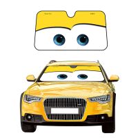 ▦♠ Automobile Cartoon Folding Sunshade Visor 130x70 Car Solar Protection Foils Car Front Window Visor Sunscreen Curtain Ar Shade