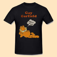 【Fashion】 Gay Garfield T Shirt Men 100% Cotton Casual Tshirt Crewneck Funny Meme Cat Cartoon Tee T-Shirts Short Sleeve Tops Summer Gift แฟชั่นแขนสั้นผ้าฝ้าย