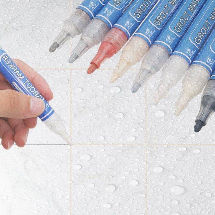 Waterproof Floor Tile Colored Marker Grout Pen Shine Touch Up Repair