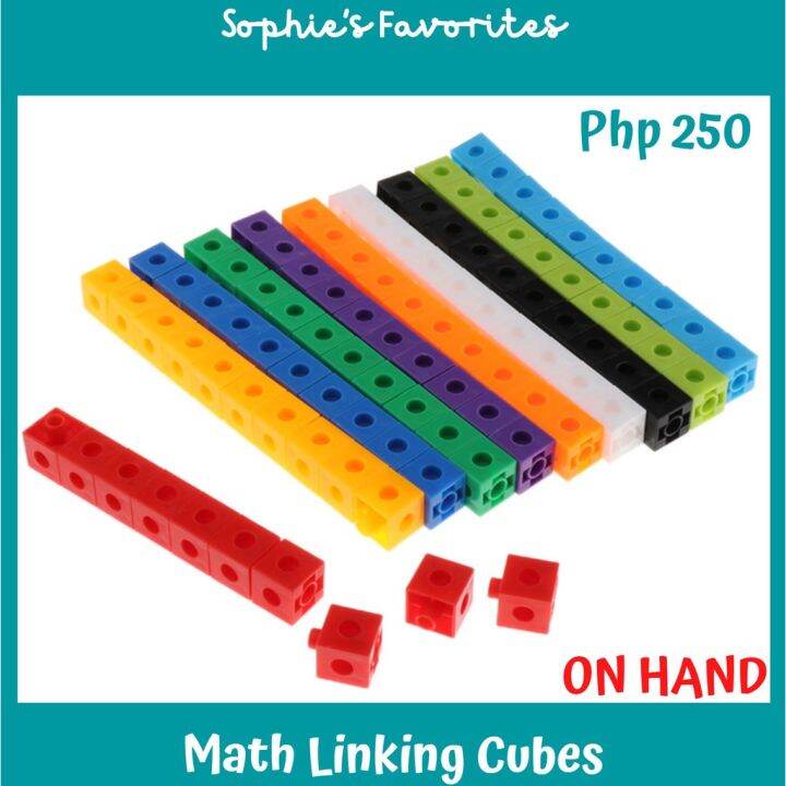 100pcs 2cm Math Linking Cubes Numberblocks Number Blocks Snap Cube Link ...