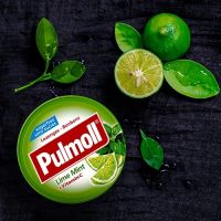 ลูกอม Pulmoll ลูกอมรสมะนาว ผสมมิ้นท์และวิตามินซี Lime Mint +Vitamin C พูลมอล ลูกอมปราศจากน้ำตาล ช่วยให้ สดชื่น เสริมภูมิคุ้มกัน Toothfriendly 45 กรัม