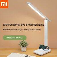 XIAOMI ชาร์จพอร์ต USB สำนักงานบ้านโคมไฟโต๊ะหรี่แสงได้,Pelindung Mata ฟังก์ชันหน่วยความจำควบคุมโต๊ะสัมผัส3โหมดแสงสว่าง