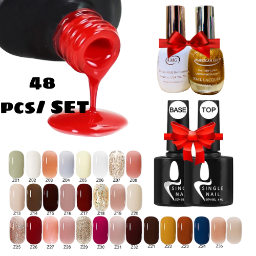 Set sơn gel 48 màu sơn gel sáng bóng sơn single nail sơn móng tay ...