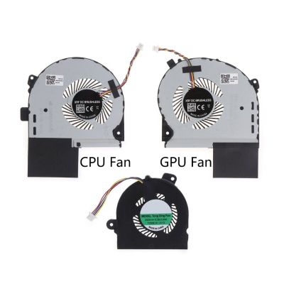 CPU GPU Fan Laptop Cooling Fan DC12V 0.4A 4-pin 4-wires for ASUS ROG STRIX GL703GS GL703GM Laptop Part Brushless Motor
