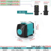 เครื่องมีถ้วยดูดหัวพลังงานปั๊มน้ำ220V สำหรับตู้ปลาบ่อน้ำไฮโดรโปนิกส์ปรับตู้ปลาได้อย่างเงียบ