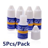 5 PC Nail Glue Fast-dry Adhesive Acrylic French Art False Tips 3D Decoration Glue Nail Rhinestone Makeup Cosmetic Tools Adhesives Tape